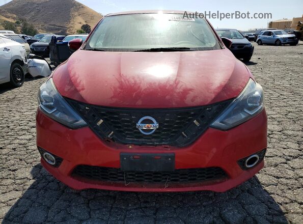 3N1AB7AP9HY410934 2017 NISSAN SENTRA Red Widok z przodu