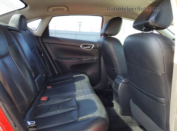 3N1AB7AP9HY410934 2017 NISSAN SENTRA Red Widok tylnych siedzeń