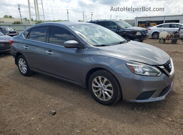 3N1AB7AP9JY201876 2018 NISSAN SENTRA Gray Delantero derecho