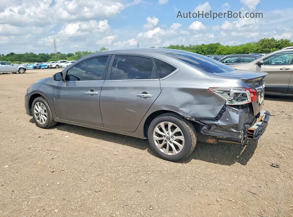 3N1AB7AP9JY201876 2018 NISSAN SENTRA Gray Trasero izquierdo