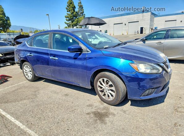 3N1AB7AP9JY229385 2018 NISSAN SENTRA Blue Առջևի աջ