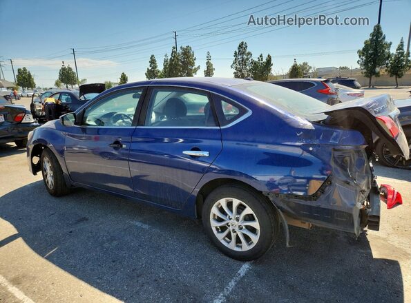 3N1AB7AP9JY229385 2018 NISSAN SENTRA Blue Հետևի ձախ