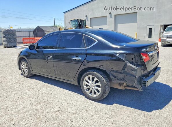 3N1AB7AP9JY250026 2018 NISSAN SENTRA Black უკანა მარცხენა