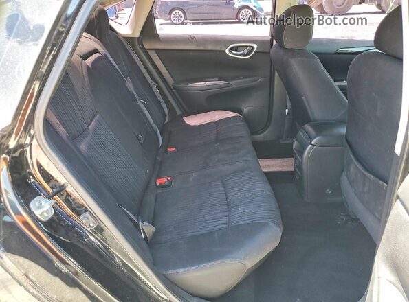 3N1AB7AP9JY250026 2018 NISSAN SENTRA Black უკანა სავარძლების ხედი