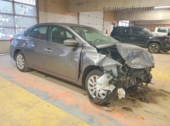 3N1AB7AP9JY251189 2018 NISSAN SENTRA Gray Delantero derecho