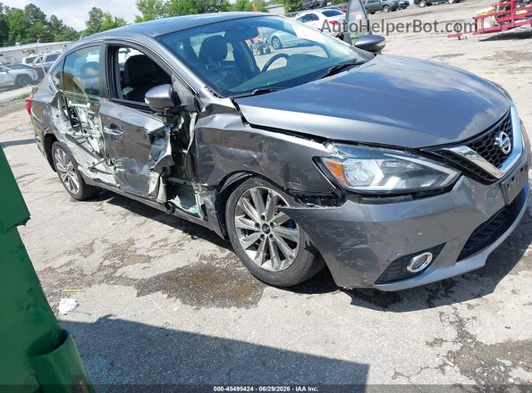 3N1AB7AP9JY254576 2018 NISSAN SENTRA Gray Front view
