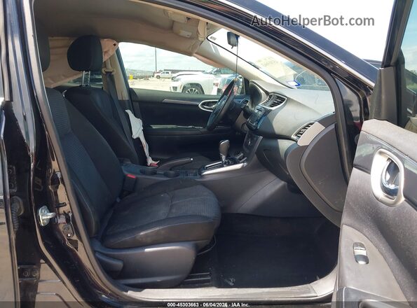 3N1AB7AP9JY264640 2018 NISSAN SENTRA Black Вид салону спереду
