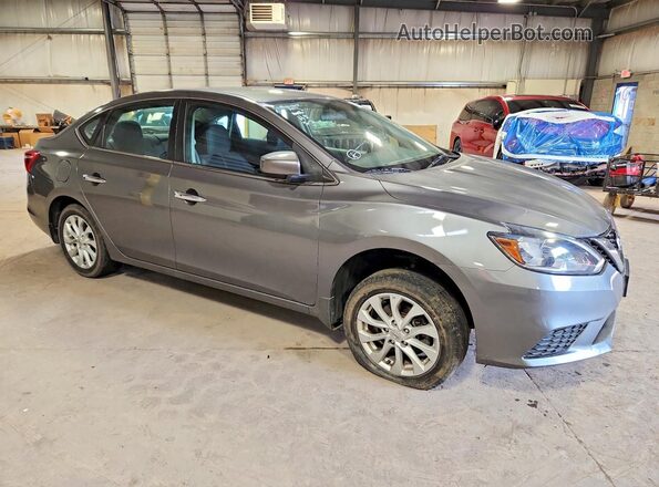 3N1AB7AP9JY266971 2018 NISSAN SENTRA Gray Delantero derecho
