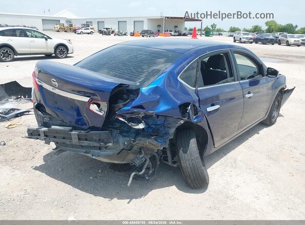 3N1AB7AP9JY275220 2018 NISSAN SENTRA Blue Tył prawy