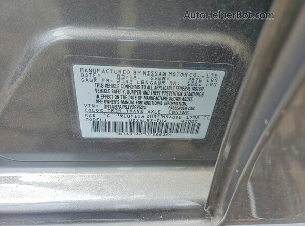 3N1AB7AP9JY282524 2018 NISSAN SENTRA Серый 