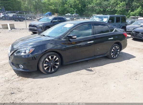 3N1AB7AP9JY296701 2018 NISSAN SENTRA Black Առջևի ձախ երեք քառորդ տեսարան