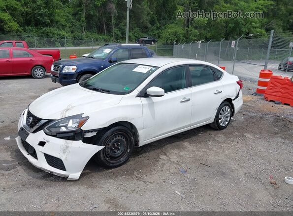 3N1AB7AP9JY310256 2018 NISSAN SENTRA White Przód lewy