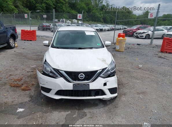 3N1AB7AP9JY310256 2018 NISSAN SENTRA White Widok zestawu wskaźników