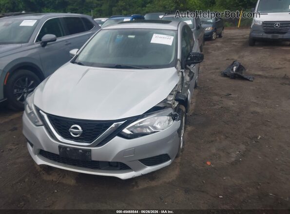 3N1AB7AP9JY321144 2018 NISSAN SENTRA Silver Առջևի ձախ երեք քառորդ տեսարան
