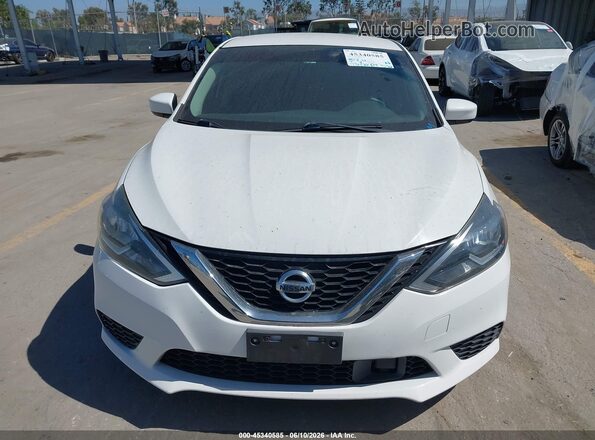 3N1AB7AP9JY329213 2018 NISSAN SENTRA White Instrument cluster view