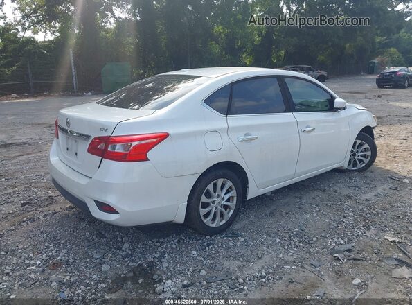 3N1AB7AP9KL605582 2019 NISSAN SENTRA White Trasero derecho
