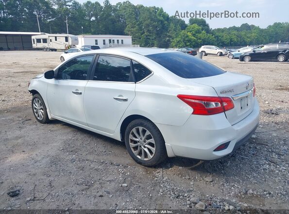 3N1AB7AP9KL605582 2019 NISSAN SENTRA White Trasero izquierdo