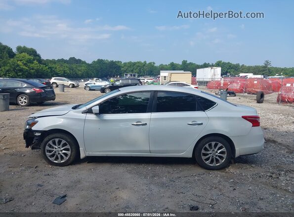 3N1AB7AP9KL605582 2019 NISSAN SENTRA White Vista interior de 360 grados