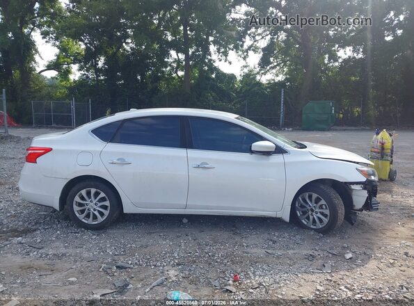 3N1AB7AP9KL605582 2019 NISSAN SENTRA White Vista interior trasera