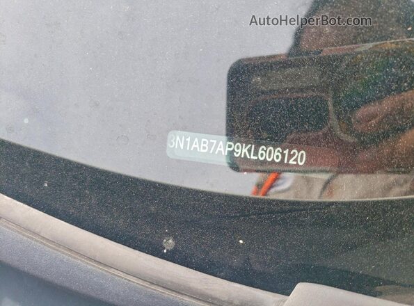 3N1AB7AP9KL606120 2019 NISSAN SENTRA White Vista del compartimento del motor