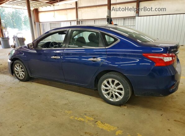3N1AB7AP9KL616002 2019 NISSAN SENTRA Blue Trasero izquierdo