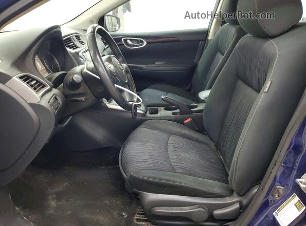 3N1AB7AP9KL616002 2019 NISSAN SENTRA Blue Vista interior delantera