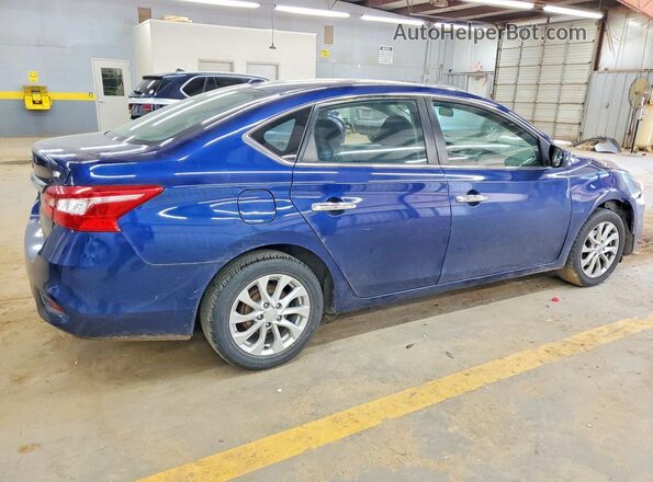 3N1AB7AP9KL616002 2019 NISSAN SENTRA Blue Trasero derecho