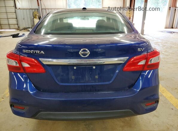 3N1AB7AP9KL616002 2019 NISSAN SENTRA Blue Vista trasera