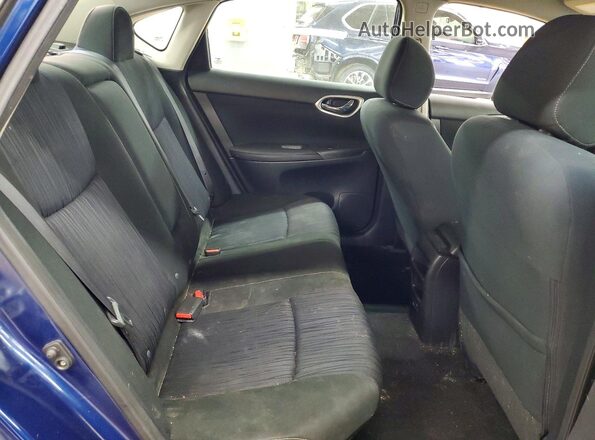 3N1AB7AP9KL616002 2019 NISSAN SENTRA Blue Vista de los asientos traseros