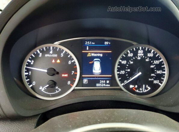 3N1AB7AP9KL616002 2019 NISSAN SENTRA Blue Vista del cuadro de instrumentos