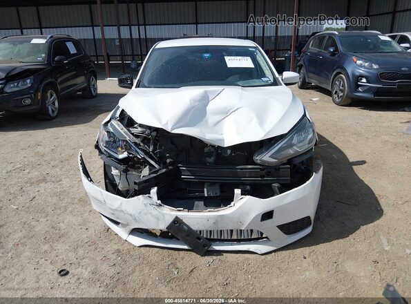 3N1AB7AP9KY203533 2019 NISSAN SENTRA White Դիմացի տեսք