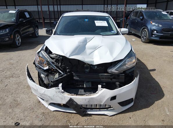 3N1AB7AP9KY203533 2019 NISSAN SENTRA White Սարքավորումների վահանակի տեսք