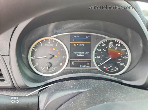 3N1AB7AP9KY236323 2019 NISSAN SENTRA Black Սարքավորումների վահանակի տեսք