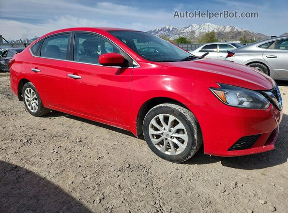 3N1AB7AP9KY239917 2019 NISSAN SENTRA Red Przód prawy