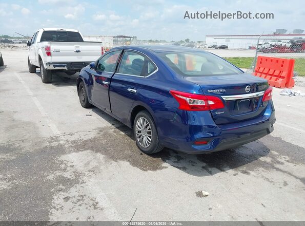 3N1AB7AP9KY241117 2019 NISSAN SENTRA Синий Задняя левая четверть