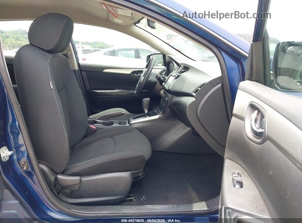 3N1AB7AP9KY241117 2019 NISSAN SENTRA Синий Вид салона спереди