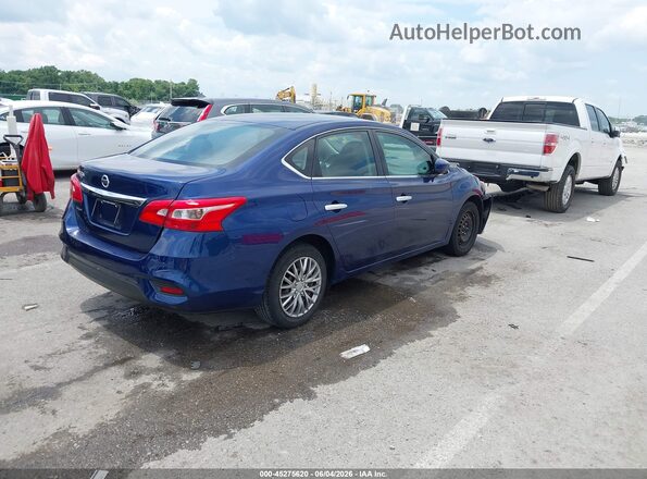 3N1AB7AP9KY241117 2019 NISSAN SENTRA Синий Задняя правая четверть