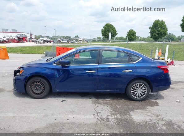 3N1AB7AP9KY241117 2019 NISSAN SENTRA Синий Панорамный вид салона 360°