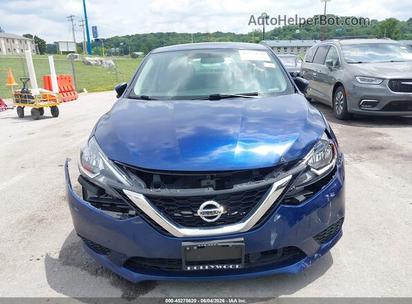 3N1AB7AP9KY241117 2019 NISSAN SENTRA Синий Вид щитка приборов