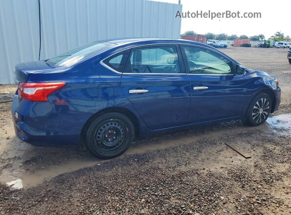 3N1AB7AP9KY246480 2019 NISSAN SENTRA Blue უკანა მარჯვენა