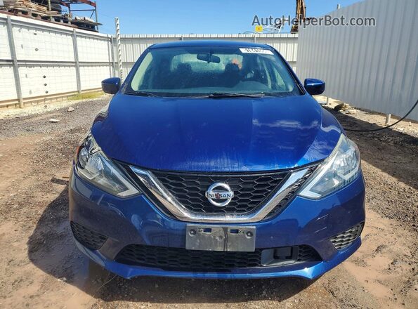 3N1AB7AP9KY246480 2019 NISSAN SENTRA Blue წინა ხედი