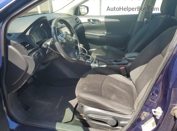 3N1AB7AP9KY246480 2019 NISSAN SENTRA Blue წინა სალონის ხედი