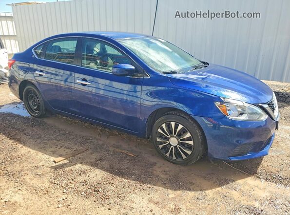 3N1AB7AP9KY246480 2019 NISSAN SENTRA Blue წინა მარჯვენა
