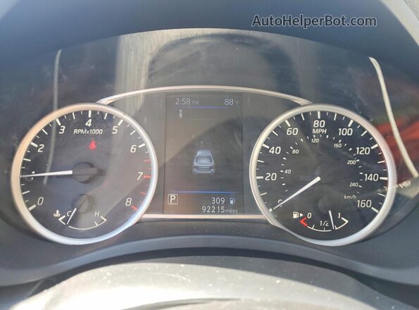 3N1AB7AP9KY246480 2019 NISSAN SENTRA Blue ხელსაწყოთა პანელის ხედი