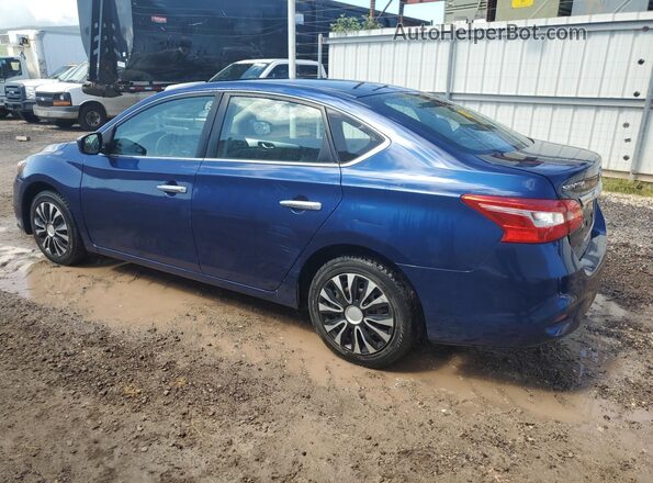 3N1AB7AP9KY246480 2019 NISSAN SENTRA Blue სალონის 360-გრადუსიანი ხედი