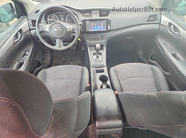 3N1AB7AP9KY247225 2019 NISSAN SENTRA Blue Вид панелі приладів
