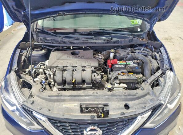 3N1AB7AP9KY247225 2019 NISSAN SENTRA Blue Вид задньої частини салону