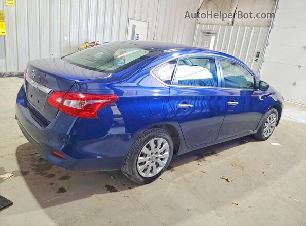 3N1AB7AP9KY247225 2019 NISSAN SENTRA Blue Задня права чверть