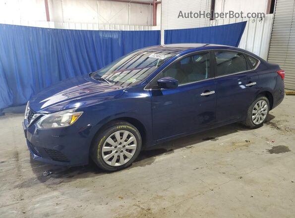 3N1AB7AP9KY247225 2019 NISSAN SENTRA Blue 