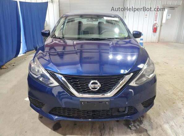 3N1AB7AP9KY247225 2019 NISSAN SENTRA Blue Панорамний вид салону 360°